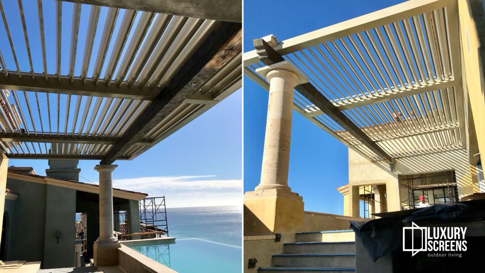 Pérgolas para Roof Garden - Casa con vista al mar - Luxury Screens